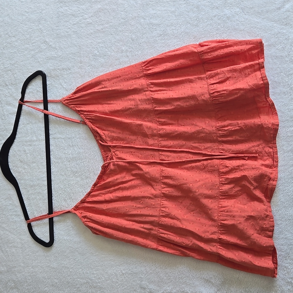 Old Navy Coral Babydoll Tank Top